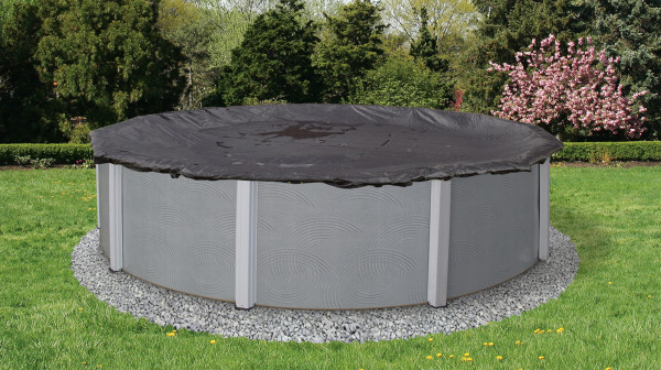 37' Rugged Mesh Cover for 33' Round Pool - Black